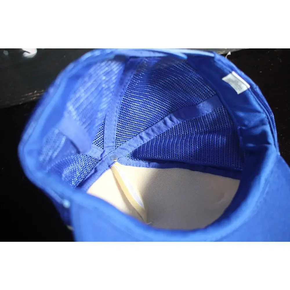 Vintage Big A Advantage Muffler Trucker Hat Blue Mesh Snapback Auto Parts Cap